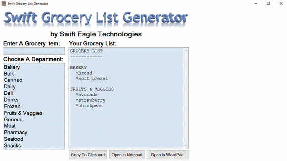Swift Grocery List Generator Crack With Serial Key Latest 2024