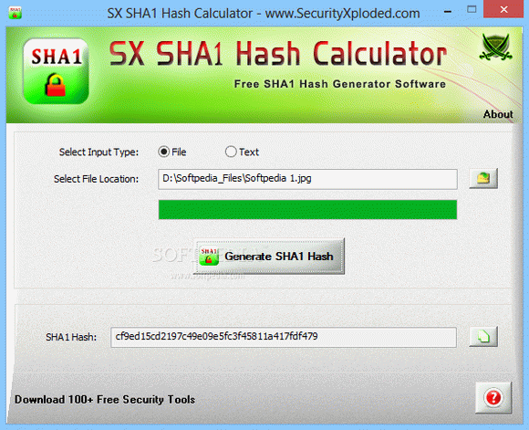 SX SHA1 Hash Calculator Crack Full Version