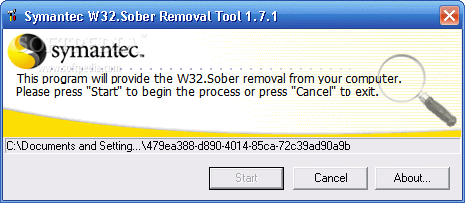 Symantec W32.Sober Removal Tool Crack & Serial Number