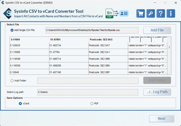 Sysinfo CSV to vCard Converter Crack + Activator Download