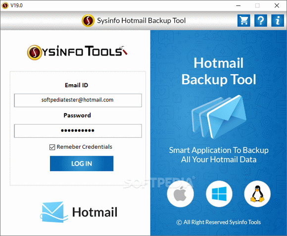 SysInfo Hotmail Backup Tool Crack Plus License Key