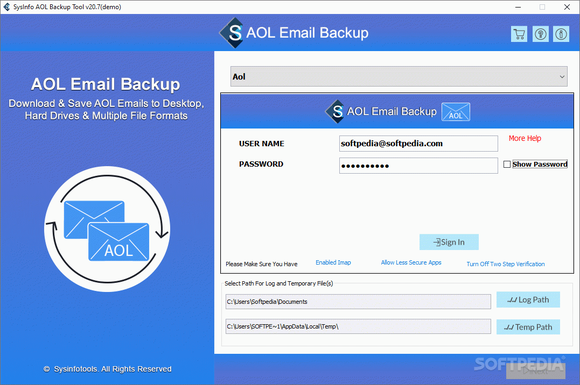 SysInfoTools AOL Backup Tool Crack + Activation Code
