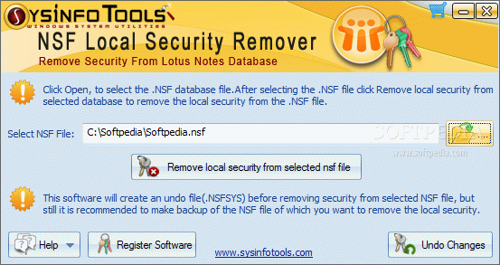 SysInfoTools NSF Local Security Remover Crack & Serial Number