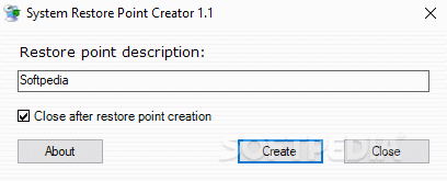 System Restore Point Creator Crack With Serial Number