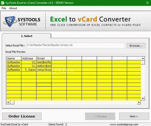 SysTools Excel to vCard Converter Activation Code Full Version