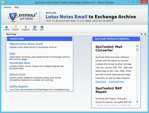 SysTools Lotus Notes Emails to Exchange Archive Crack With Serial Key Latest