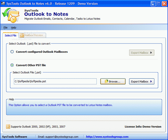 Systools Outlook to Notes Serial Key Full Version
