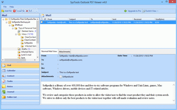 SysTools Outlook PST Viewer Crack With Activator Latest