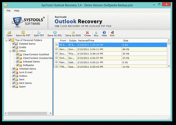 SysTools Outlook Recovery [DISCOUNT: 15% OFF!] Crack + Keygen Updated