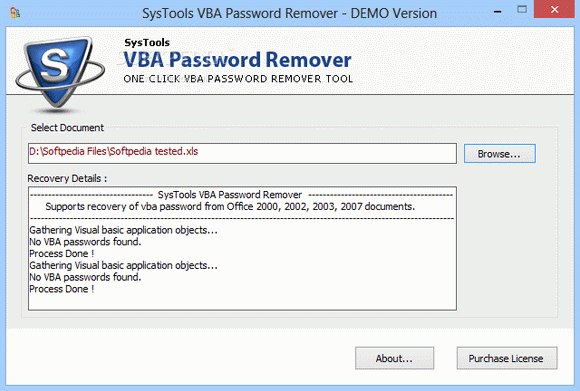 SysTools VBA Password Remover Crack Full Version