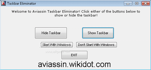 Taskbar Eliminator Crack Plus License Key