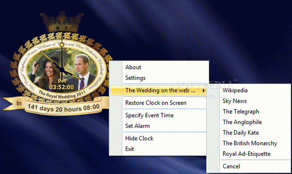 The Royal Wedding Countdown Clock Crack + License Key