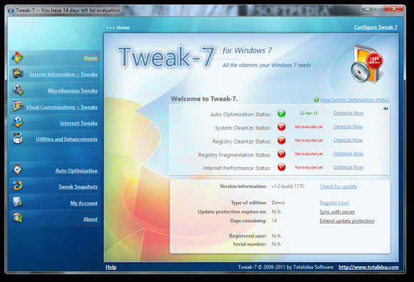 Tweak-7 Crack & Serial Key