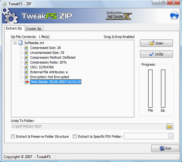 TweakFS Zip Utility for FSX Crack With Activator