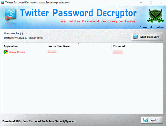 Twitter Password Decryptor Crack With Activation Code Latest