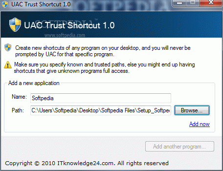 UAC Trust Shortcut Crack With Activation Code