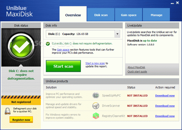 Uniblue MaxiDisk Crack + License Key Download