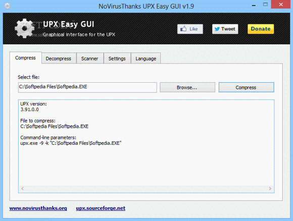NoVirusThanks UPX Easy GUI Crack + Serial Key (Updated)
