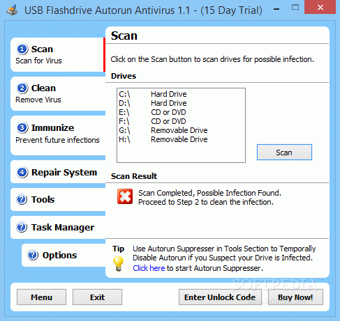 USB Flash Drive Autorun Antivirus Crack + Keygen