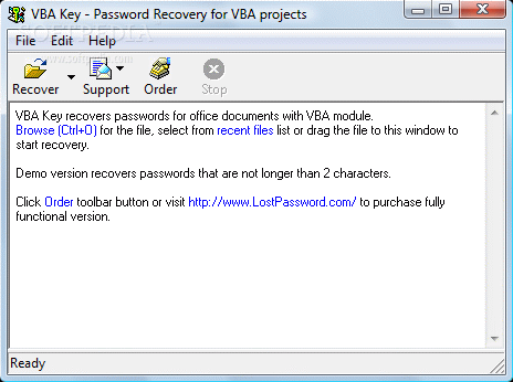 VBA Password Recovery Key Crack With Keygen