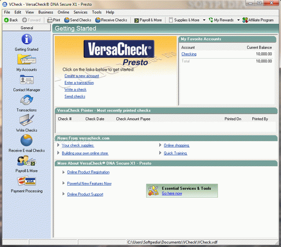 VersaCheck Presto Crack Plus Keygen