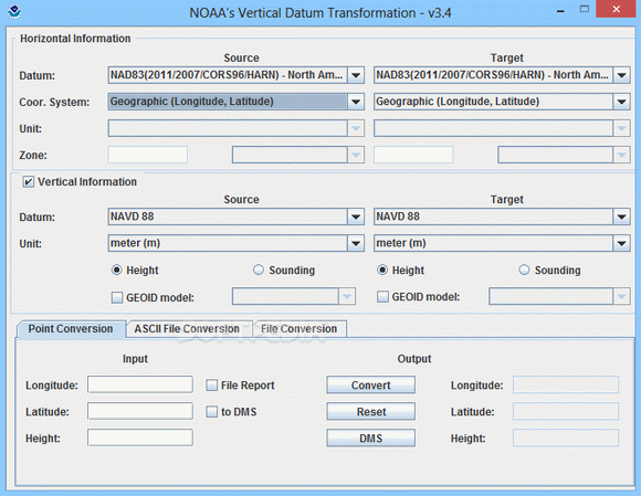 NOAA's Vertical Datum Transformation Crack + Serial Number