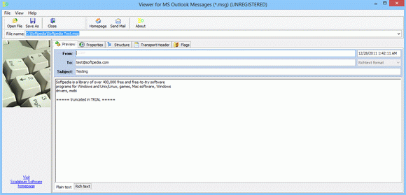 Viewer for MS Outlook Messages Crack + Serial Number Updated