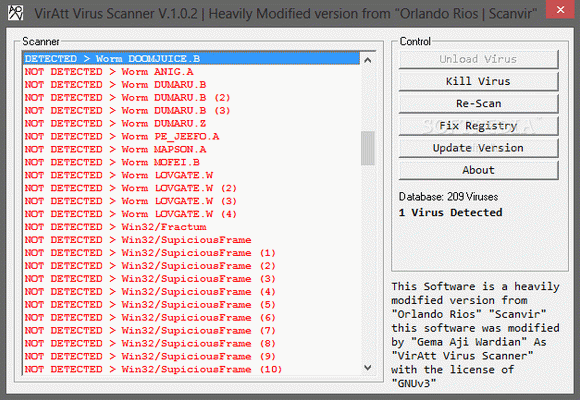 VirAtt Virus Scanner Serial Key Full Version