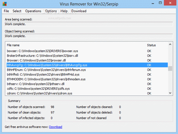 Virus Remover for Win32/Serpip Crack + Activator Updated