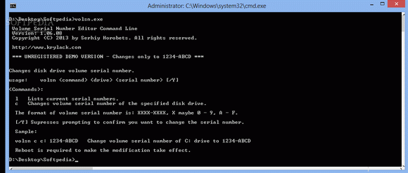 Volume Serial Number Editor Command Line Crack With License Key