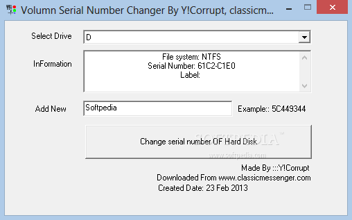 Volumn Serial Number Changer Crack With License Key Latest 2024
