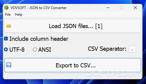 VOVSOFT - JSON to CSV Converter Crack + License Key (Updated)