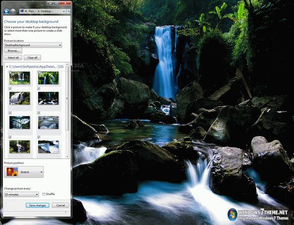 Waterfalls Windows 7 Theme with sound Crack With Activation Code Latest 2024