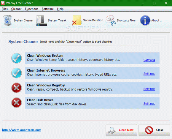 Weeny Free System Cleaner Crack + Activator