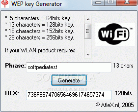WEP key Generator Crack + Activation Code