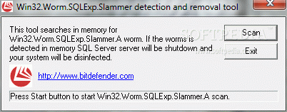 Win32.Worm.SQLExp.Slammer Detection and Removal Tool Crack With Keygen