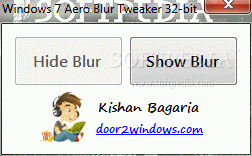 Windows 7 Aero Blur Tweaker Crack With Keygen Latest
