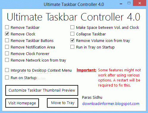 Ultimate Taskbar Controller Crack + Activation Code (Updated)