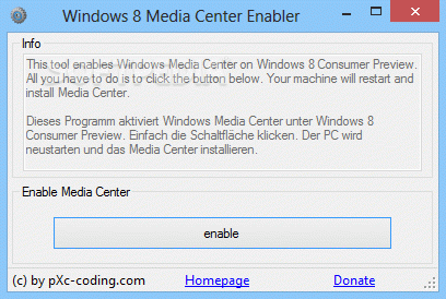 Windows 8 Media Center Enabler Crack + License Key Updated