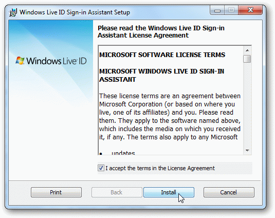 Windows Live ID Sign-in Assistant Serial Number Full Version