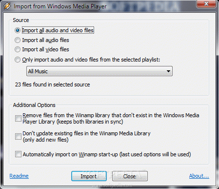 Windows Media Player Import for Winamp Crack With License Key 2024
