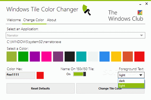 Windows Tile Color Changer Serial Key Full Version