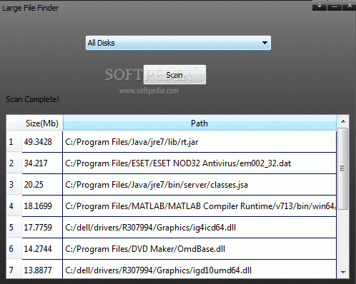 Large File Finder Crack With Serial Number