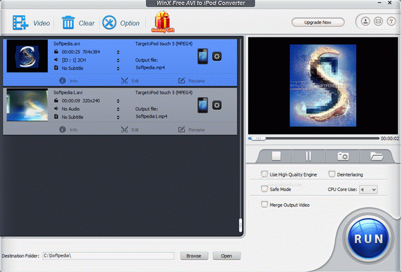 WinX Free AVI to iPod Video Converter Crack + Activator (Updated)