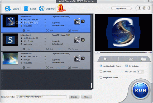 WinX Free AVI to MPEG Converter Crack Full Version