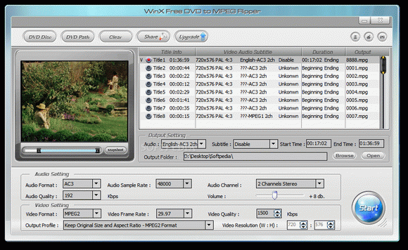 WinX Free DVD to MPEG Ripper Keygen Full Version
