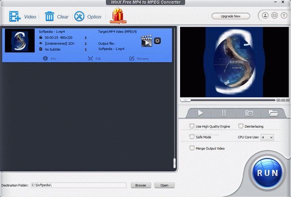 WinX Free MP4 to MPEG Converter Crack With Keygen Latest