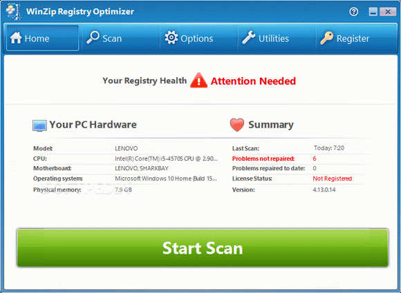 WinZip Registry Optimizer Crack + License Key Download