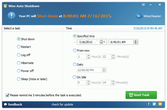 Wise Auto Shutdown Crack + Serial Number Download 2024