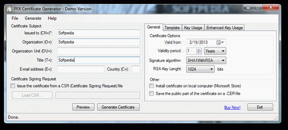 X509 Certificate Generator Crack + Activator Updated